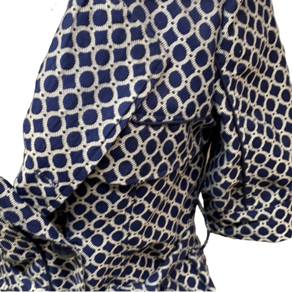 Aryn K Blue And White Jacket - Picture 3 of 4